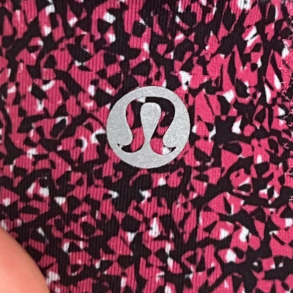 Lululemon Energy Bra High Support Pink Speckle and Black Sports Bra Size 6 - Picture 7 of 7